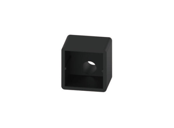 SBL Silikonprofil kit  16 x 16mm 5m, Komplett kit, Uten LED Strip, Sort